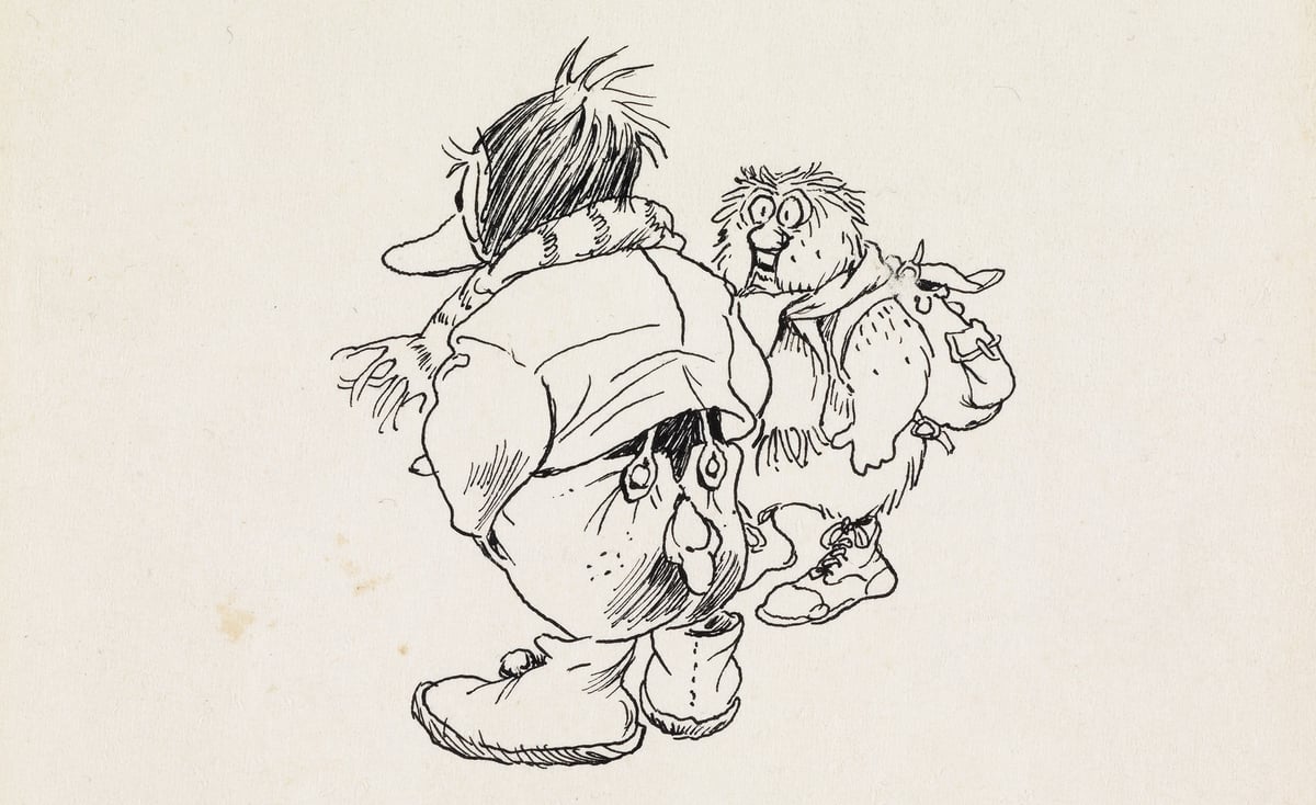 Kjell Aukrust, «Gud velsigne Vår Herre, mumlet Ludvig», antagelig 1977.