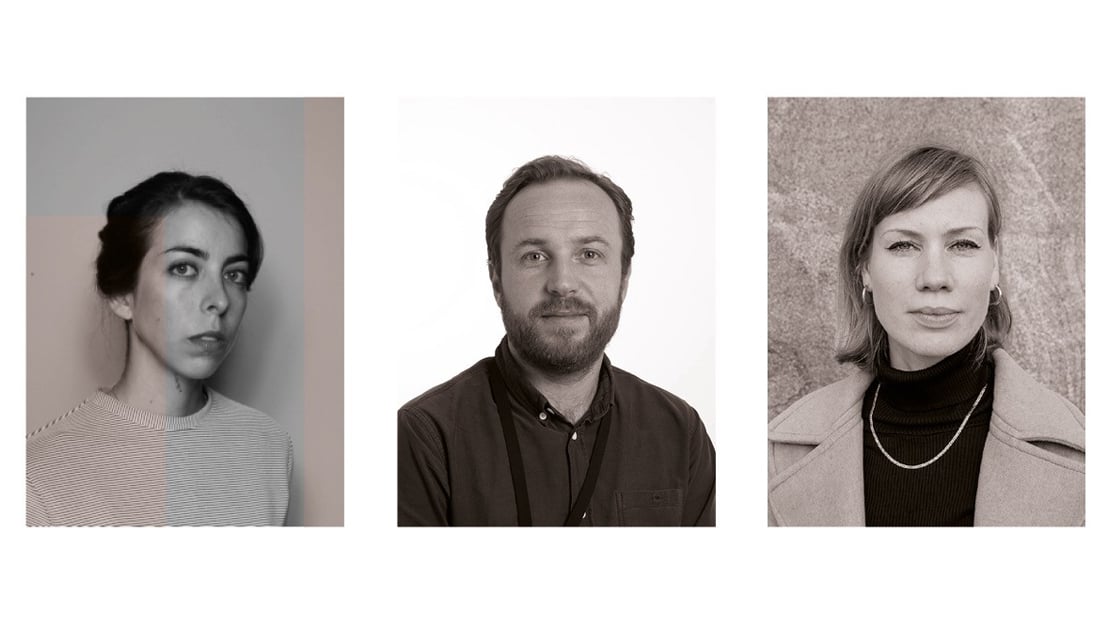 Andrea Pinochet, Martin Braathen og Victoria Bugge Øye i samtale om papirarkitektur.