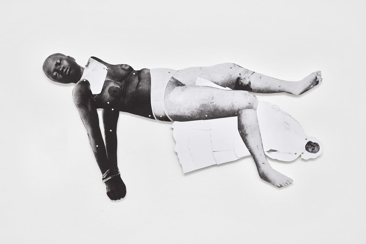 Frida Orupabo, «Untitled», 2018 Sort-hvitt collage