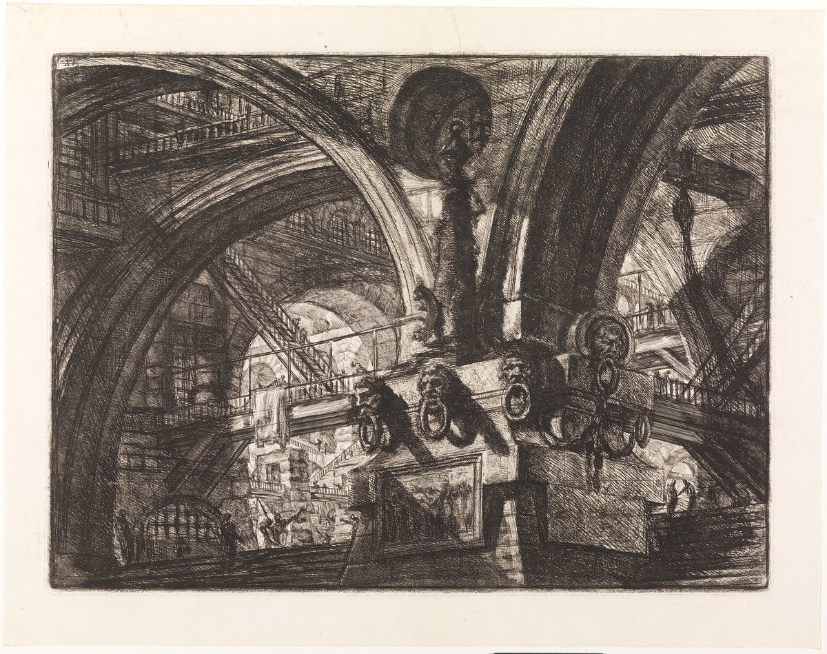Giovanni Battista Piranesi. «Pilaren med lampe». 1745–1775