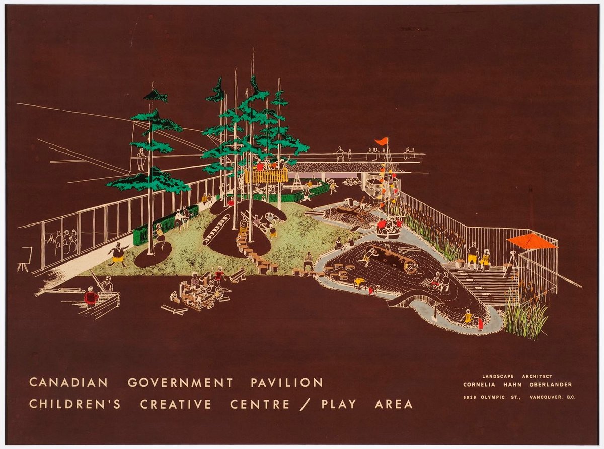 Cornelia Hahn Oberlander: Perspektiv, Children's Creative Centre Playground, Canadian Federal Pavilion, Expo '67