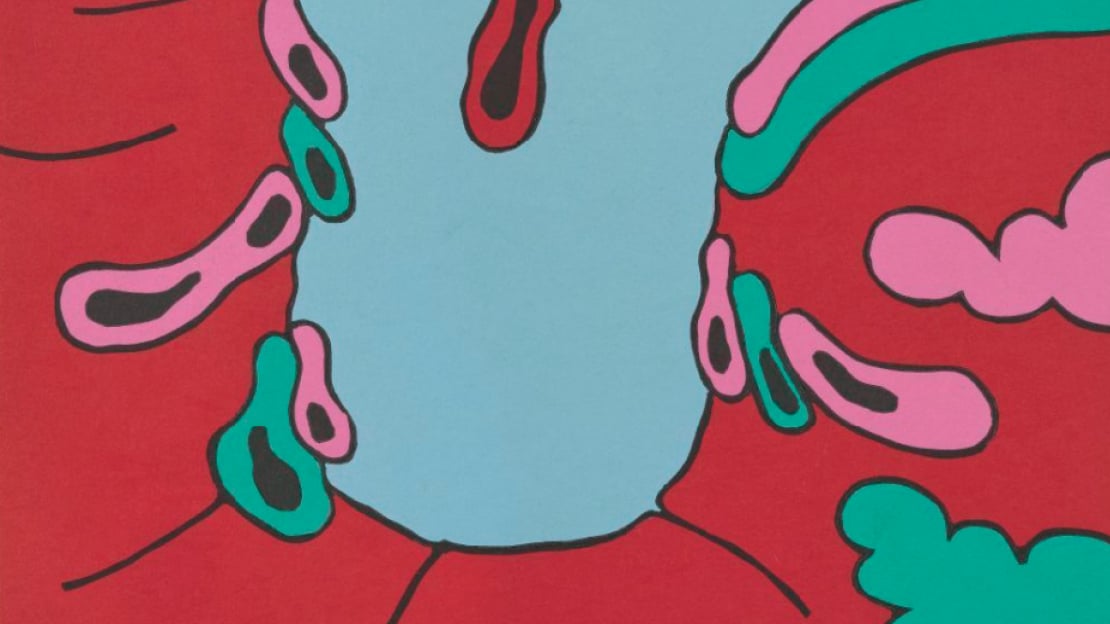 Carroll Dunham, «Places and things (#3)» (utsnitt), 1991-1992