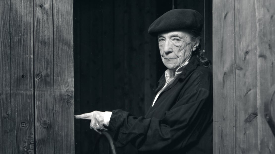 Bilde av Louise Bourgeois i 1992