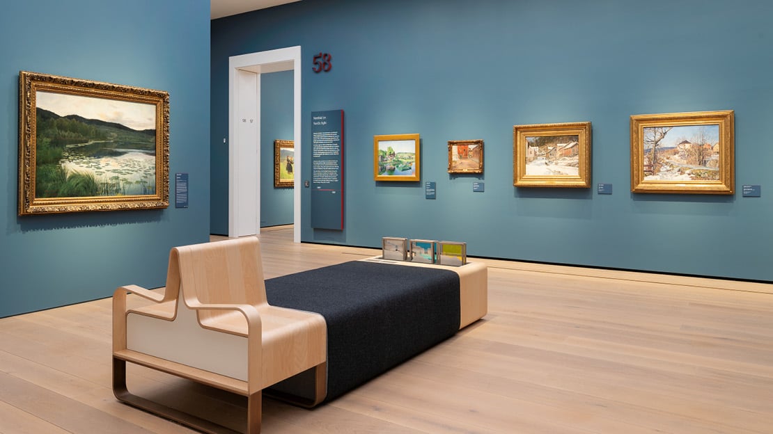 Fra samlingspresentasjonen i Nasjonalmuseet. Utstillingsrom