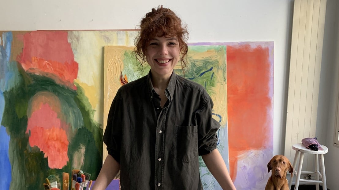 Ilija Wyller Bilde av kunstner i verksted