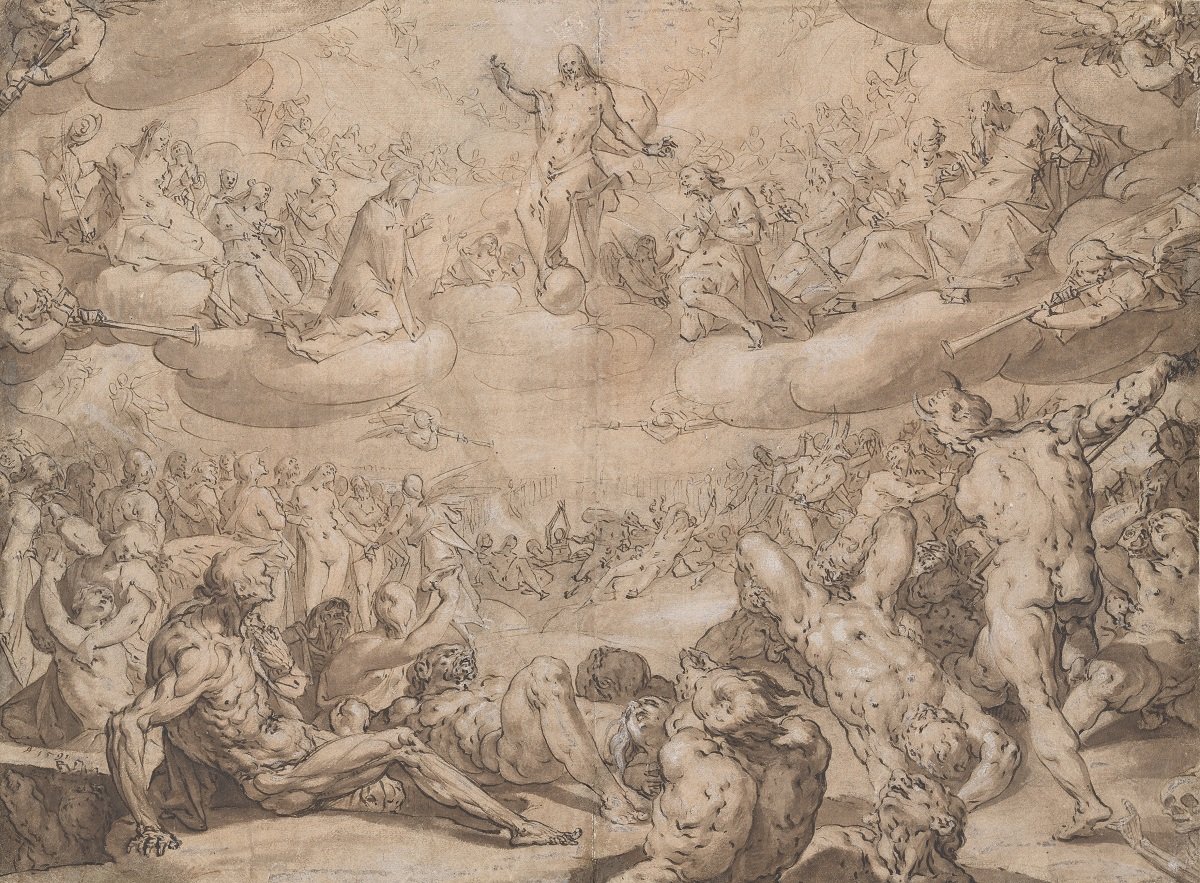 Jan Harmensz. Muller, «Dommedag», 1591.