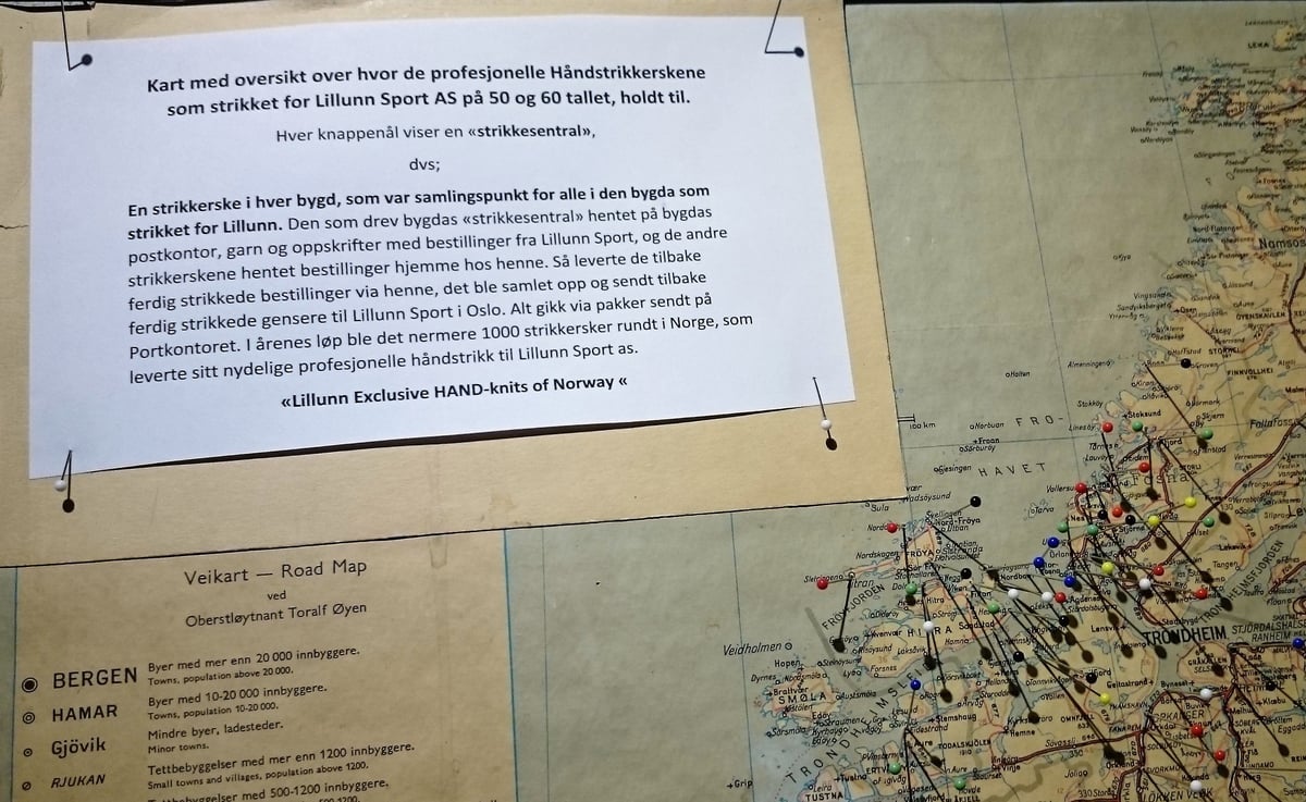 norgeskart med knappenåler