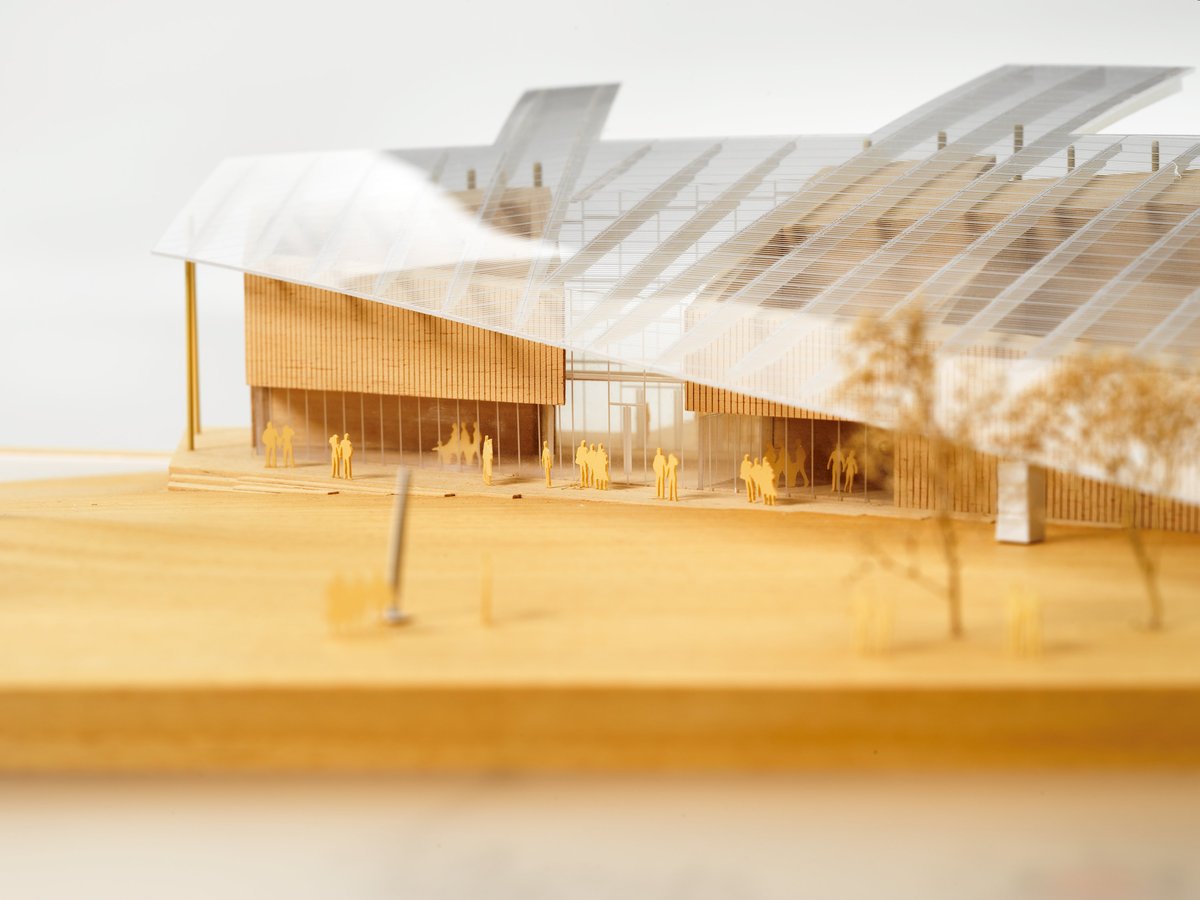 Renzo Piano Building Workshop, arkitektonisk modell av ny bygning for Astrup Fearnley Museet, ca. 2011.