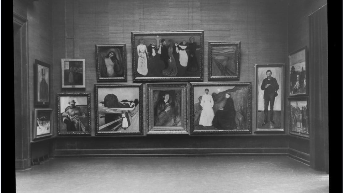 Munch-veggen i De Unges Sal, 1912.