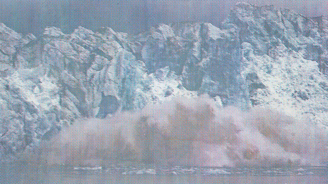 Anne-Karin Furunes, «Calving Glacier II, Kongsbreen, Svalbard Norway» (utsnitt), 2022.