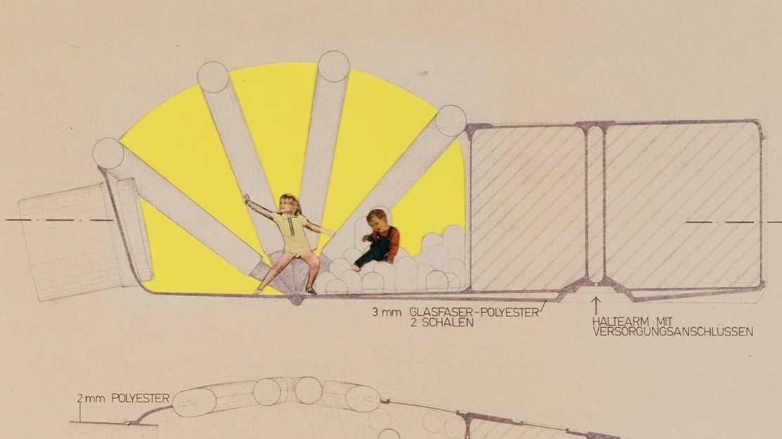 Angela Hareiter, «Future House» (utsnitt), 1966–1967.
