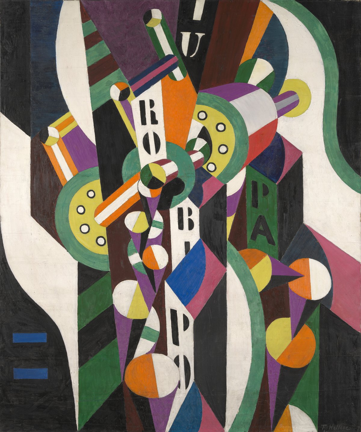 Thorvald Hellesen, «Komposisjon», ca. 1919. Eckbos Legat