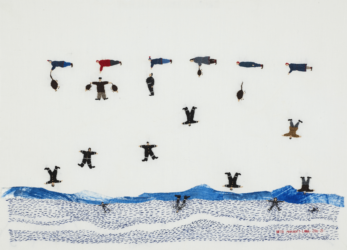 Britta Marakatt-Labba «Girdi noaiddit/Flygende sjamaner», 2011-2021