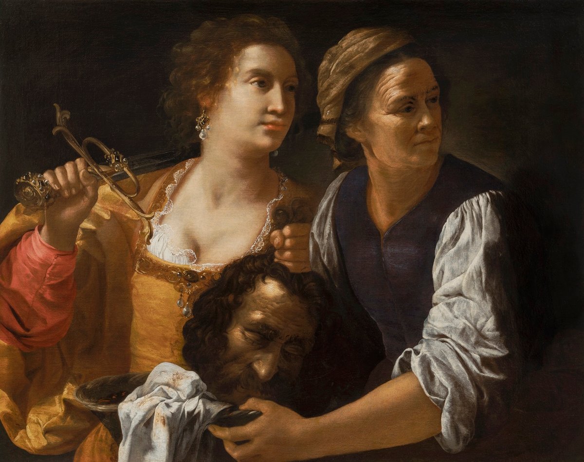 Artemisia Gentileschi, "Judith and her Maidservant with the Head of Holofernes", 1639 or 1640. Sparebankstiftelsen DNB