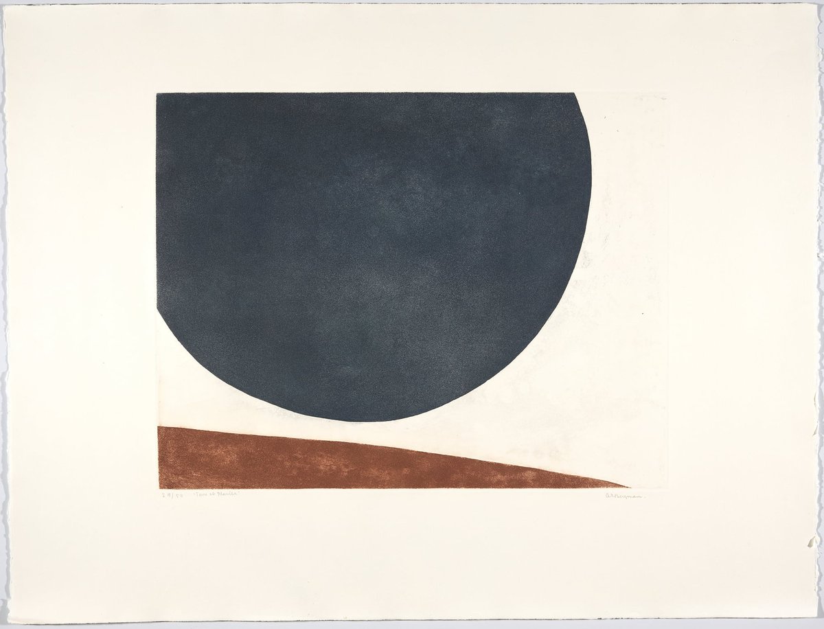 Anna-Eva Bergman, «G 34-1976 Jord og planet», 1976. Bergman, Anna-Eva