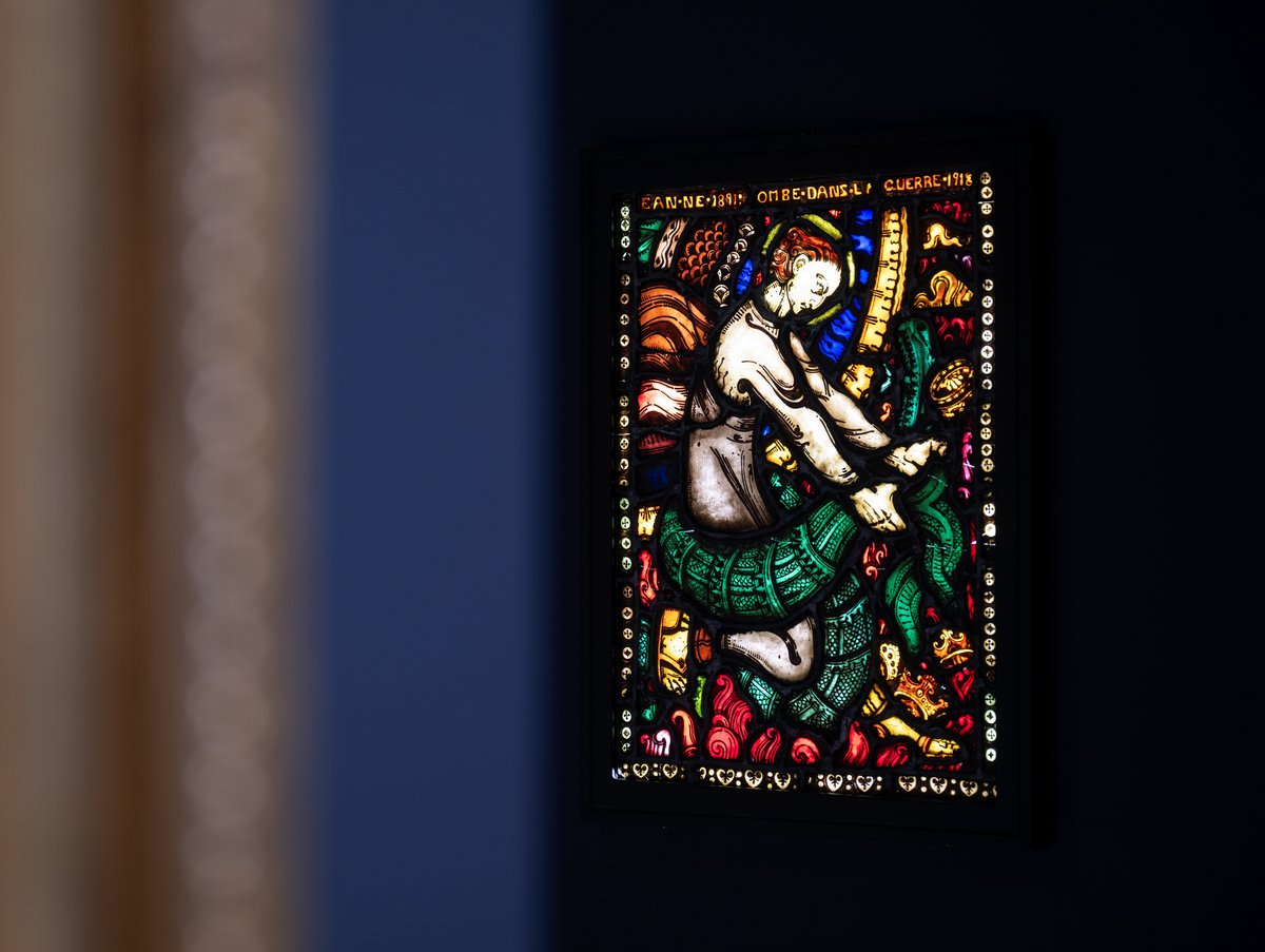 Emanuel Vigeland, «Jean Falcon. Glassmaleri til katedralen i Reims», ca. 1920.