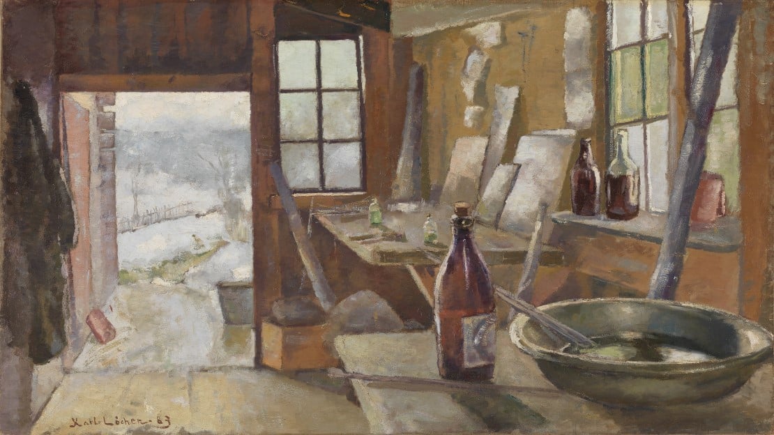 Kalle Løchen, «The studio at Modum», 1883