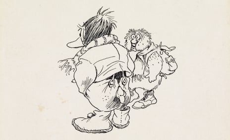 Kjell Aukrust, «Gud velsigne Vår Herre, mumlet Ludvig», antagelig 1977.