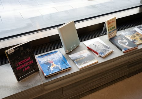 Et utvalg av litteratur om skeiv kunst fra biblioteket