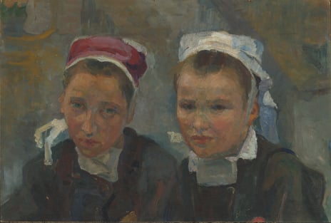 Valborg Salvesen, «Portrett av to kvinner», omkring 1900.