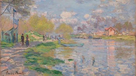 People strolling by a river