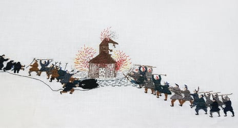 Britta Marakatt-Labba, «Historjá» (utsnitt), 2003–2007.