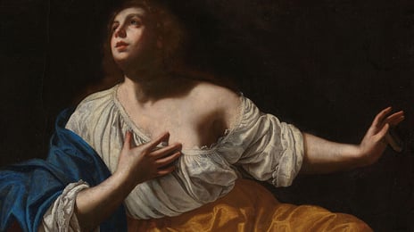 Artemisia Gentileschi, «Den angrende Maria Magdalena», Ca. 1640.