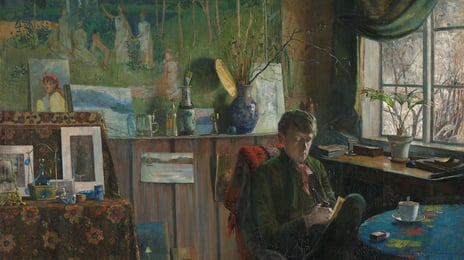 Karl Jensen-Hjell, Ved vinduet, 1887.