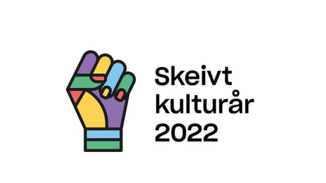 The logo for Queer Culture Year 2022. Design by Metric
