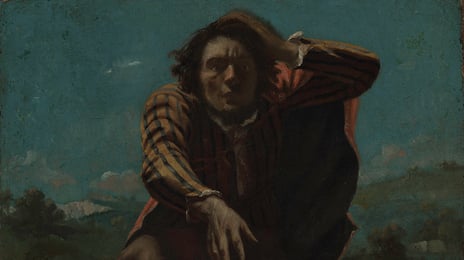 Gustave Courbet, «På kanten av stupet» (utsnitt), ca. 1844