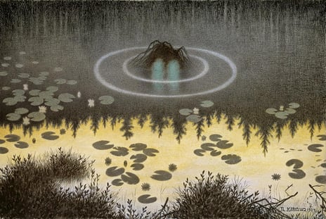 Theodor Kittelsen, "The Monster of the Lake", 1904.