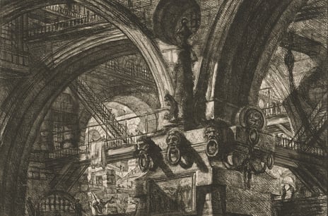 Giovanni Battista Piranesi,"The Pier with a Lamp", 1745 / 1760–1775.