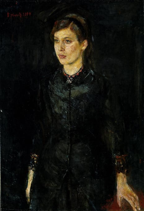 Edvard Munch, «Inger Munch i svart», 1884