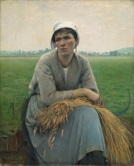 Asta Nørregaard, " Peasant Woman from Normandy", 1889.