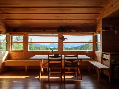 Wenche Selmer, Hytte på Sørbølseter, interior, 1974.