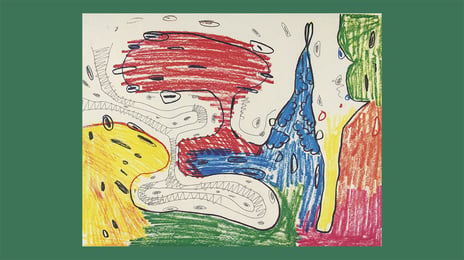 Carroll Dunham, "Seven Places (Delta)", 1994