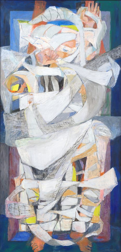 Else Hagen, "Bound", 1989 Oil painting