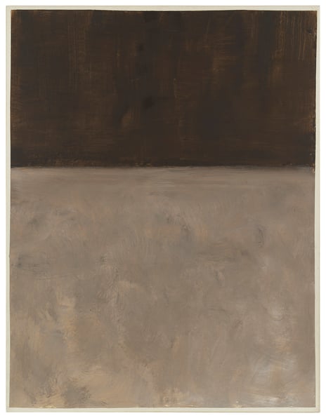 Mark Rothko, Untitled, 1969, private collection. Painting on paper