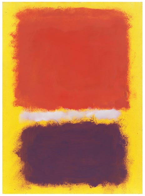 Mark Rothko, Untitled, 1959, private collection. Painting on paper