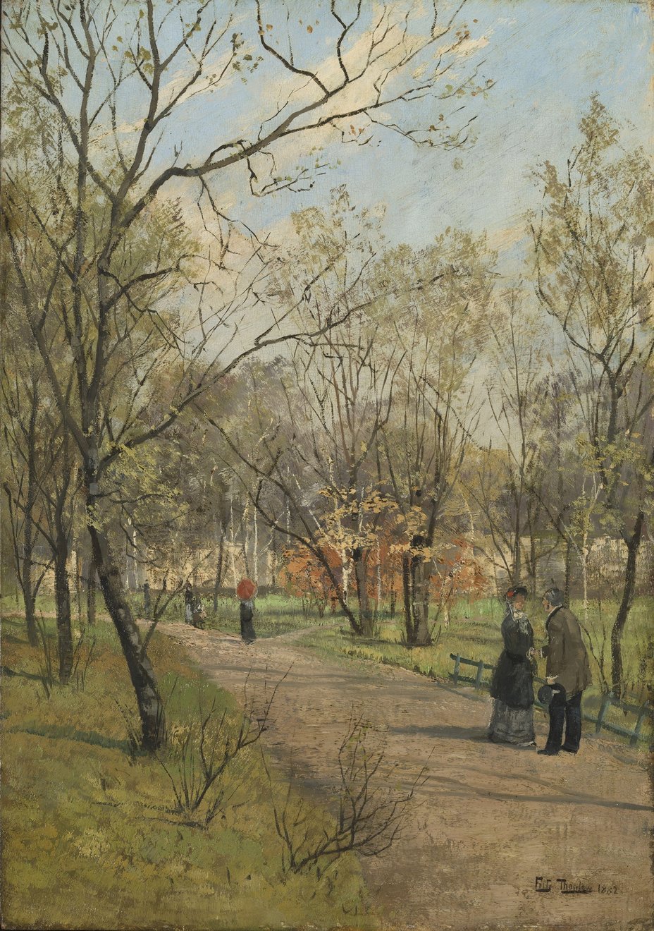 Frits Thaulow, «Fra Slottsparken», 1882