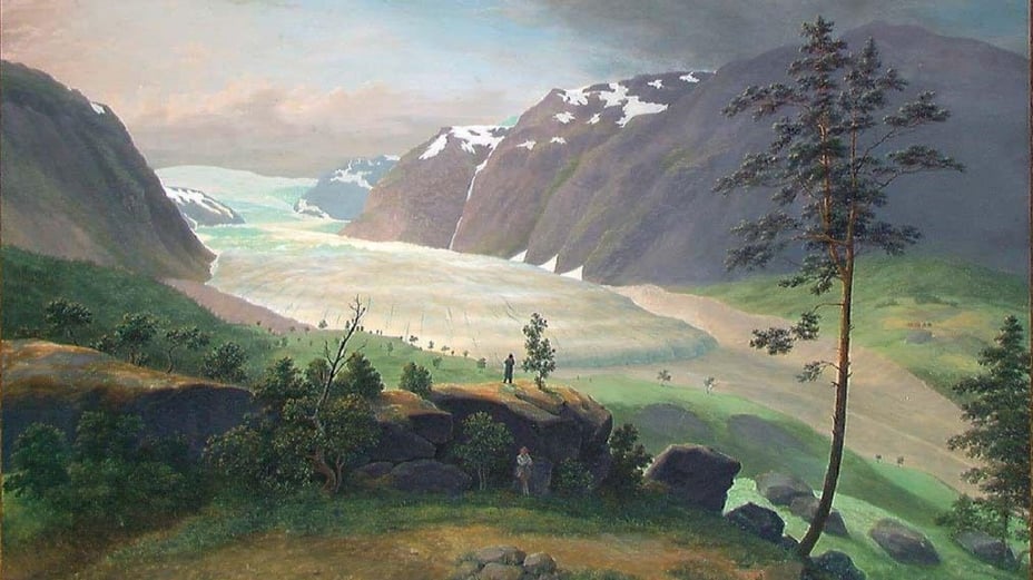 Johannes Flintoe, «Nigardsbreen», 1834.