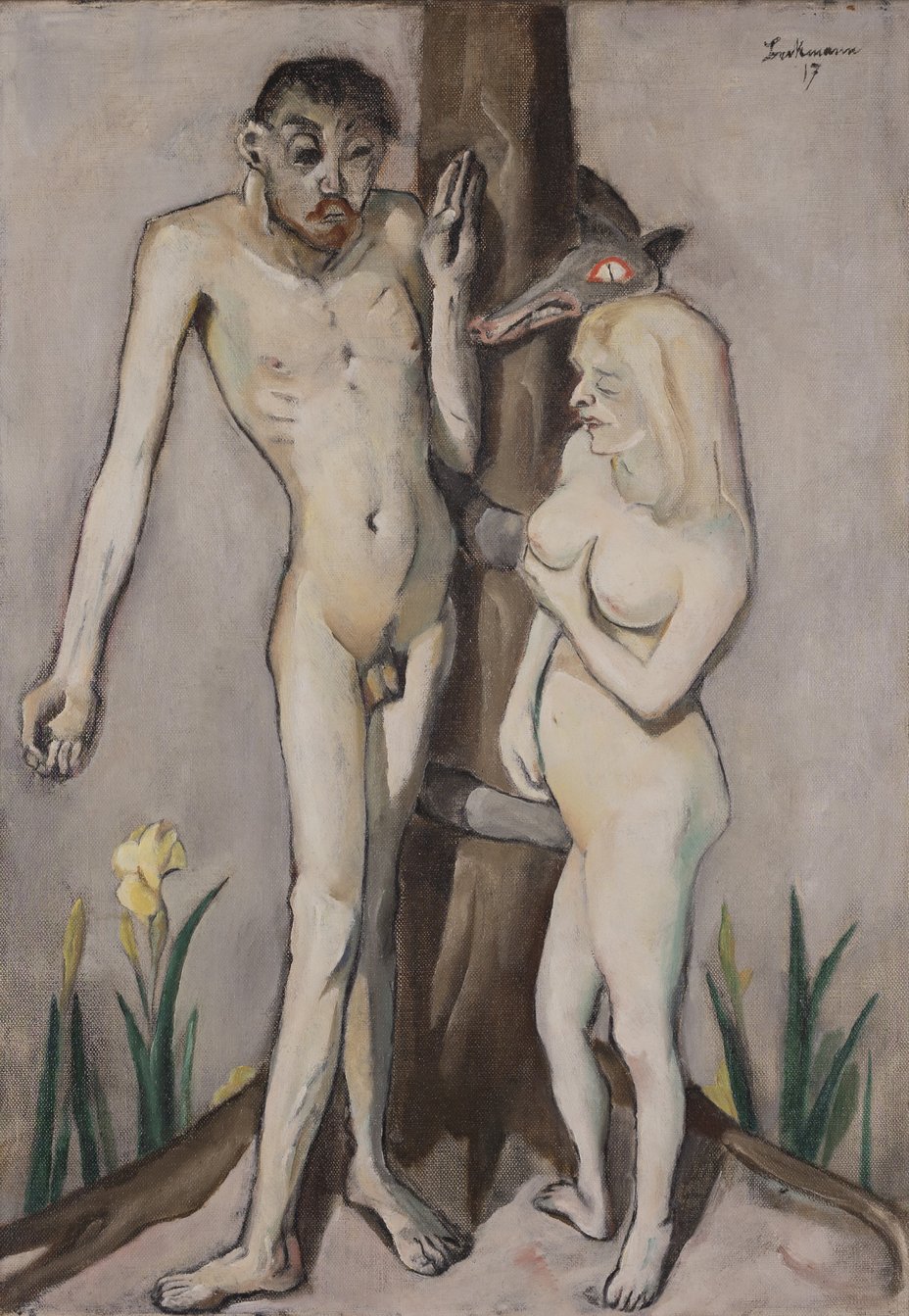 Max Beckman, «Adam og Eva», 1917