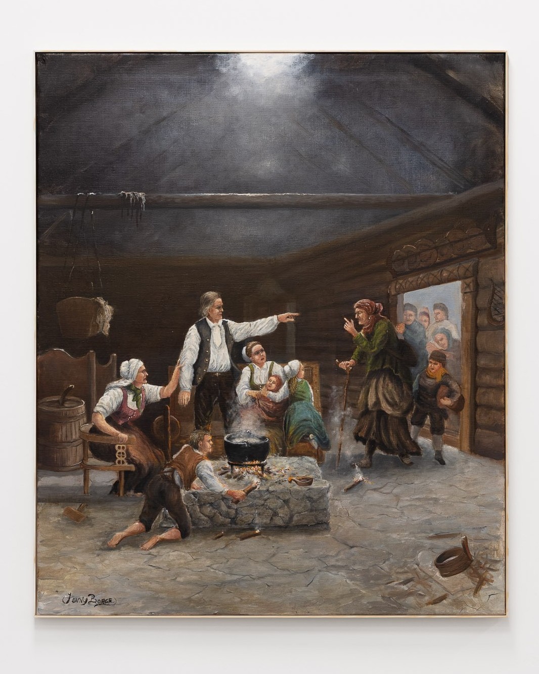 Jonny Borge, «Gana praschtar avri Romani manusch (Folk som kaster ut romanifamilie)», 2025.