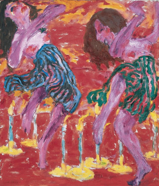 Emil Nolde, «Dansere i levende lys», 1912.