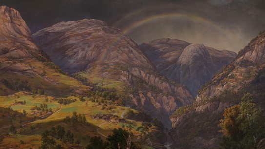 Johan Christian Dahl, "View from Stalheim", 1842