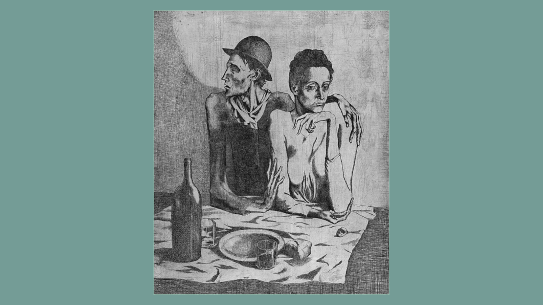 Pablo Picasso, «Det enkle måltid», 1904