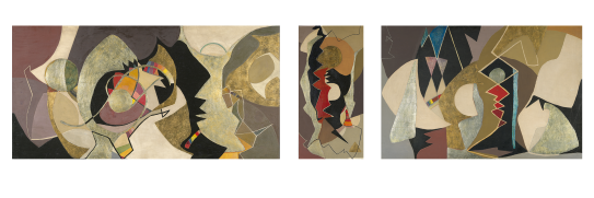 Triptyk laget til Farris Bad hotellbar. Anna-Eva Bergman, «Komposisjon», 1951. © Bergman, Anna-Eva/BONO