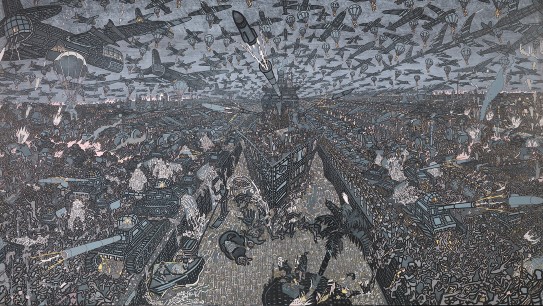 Pushwagner, «Job Kill», 1988 Pushwagners painting Job Kill from 1988