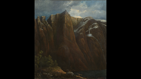 Carl Peter Lehmann, «Kjerag i Lysefjorden», mellom 1820 og 1825