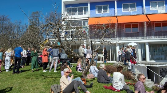 The opening of the exhibition “Le Corbusier by the Sea” at Villa Stenersen, spring 2018. The opening of the exhibition “Le Corbusier by the Sea” at Villa Stenersen, spring 2018.